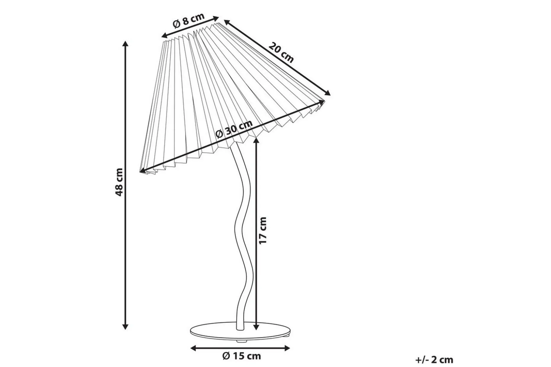 Skiros Bordslampa 48 cm E27