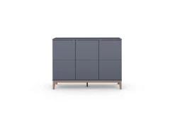 Skänk Pelle 120x41x85 cm, Grå/Wotan Ek