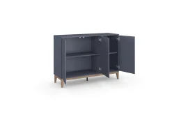 Skänk Pelle 120x41x85 cm, Grå/Wotan Ek