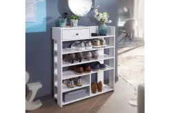 Skoskåp Wohnling Folierad spånskiva öppet rack 1 låda