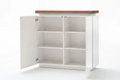 Skåp Romina Vit Mattlack/Ek