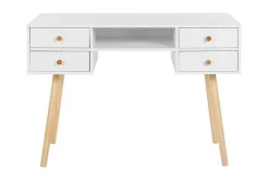 Skrivbord 110 x 55 cm vit LEVIN