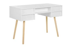 Skrivbord 110 x 55 cm vit LEVIN