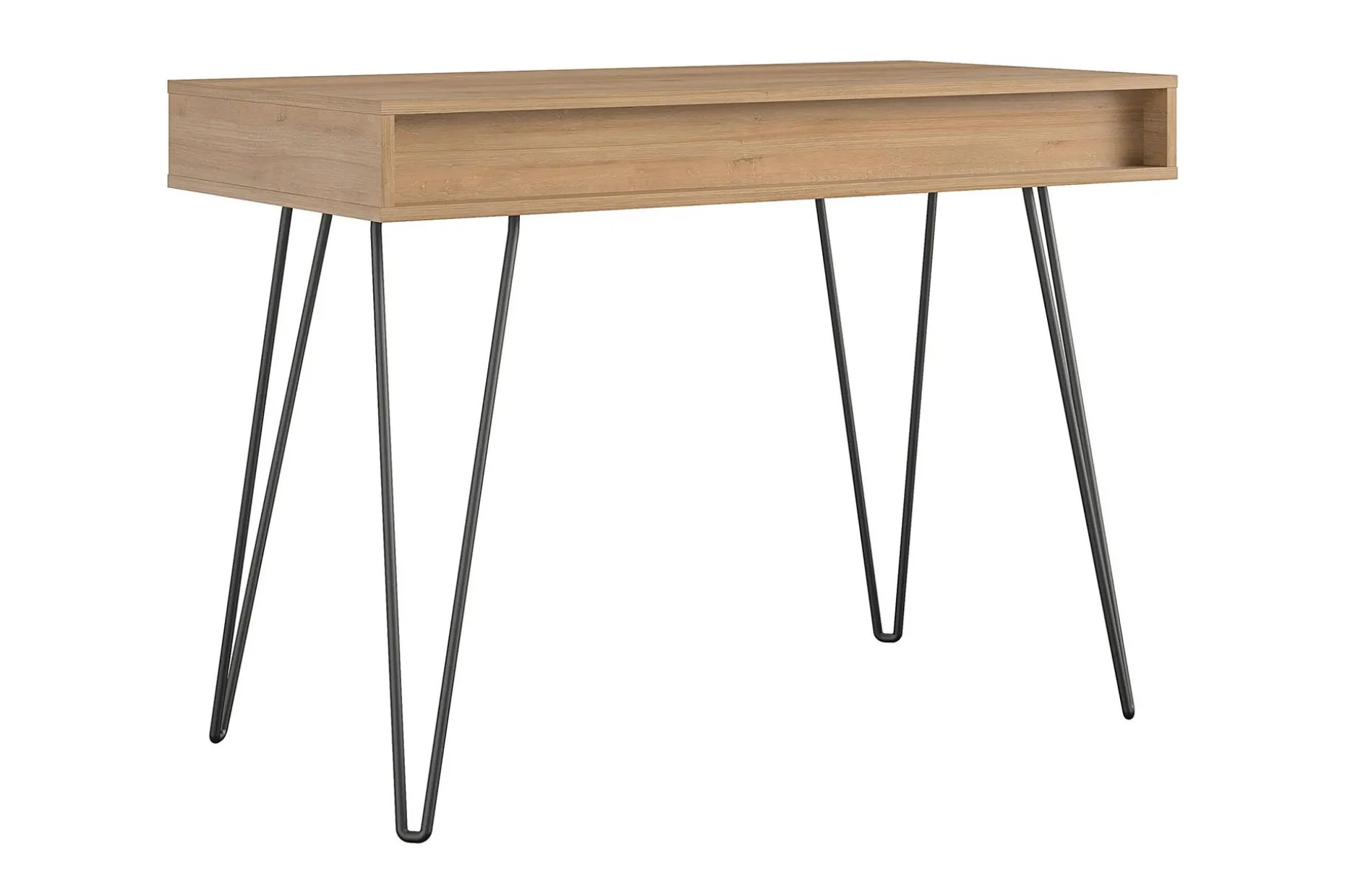 Skrivbord Concord 106 cm med Förvaring Låda Grå/Natur/Svart