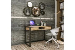 Skrivbord Shatz 115 cm med Förvaring Lådor + Hylla