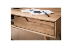 Skrivbord Wohnling Ek i trästil 120 cm med 2 lådor Förvaringsutrymme Modern