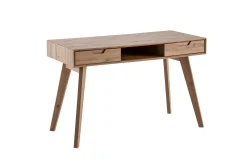 Skrivbord Wohnling Ek i trästil 120 cm med 2 lådor Förvaringsutrymme Modern