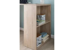 Skrivbord Wohnling med hylla 120x120x53 cm trä i modern stil Sonoma