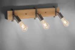 SLAT taklampa, natur trä 15 cm