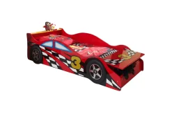 Säng med garderob Race Red 70x140 cm