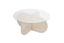 Soffbord Aeris 75 cm med Glasskiva