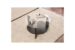 Soffbord Clara 75 cm med Glasskiva