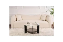 Soffbord Clara 75 cm med Glasskiva
