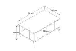 Soffbord Elmvale 90x54x90 cm