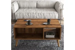 Soffbord Elrasmo Soffbord 90x54x90 cm Brun