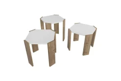 Soffbord Elvaran Vit / Valnöt
