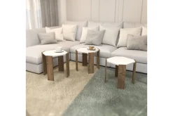Soffbord Elvaran Vit / Valnöt