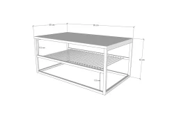 Soffbord Emlak Soffbord 95 cm Svart