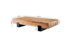 Soffbord Fuks 130 cm Runt
