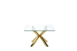 Soffbord genomskinlig/guld STARLIGHT