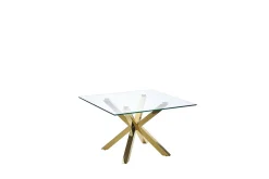 Soffbord genomskinlig/guld STARLIGHT