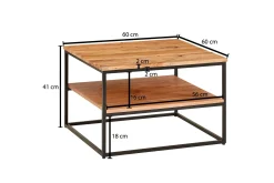Soffbord Khalir 60 cm Fyrkantig