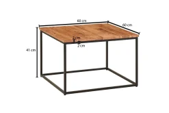 Soffbord Khalir 60 cm Fyrkantig