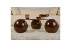 Soffbord Nordure Sibas Soffbord 85 cm Brun