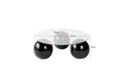 Soffbord Nordure Sibas Soffbord 85 cm Brun