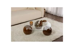 Soffbord Nordure Sibas Soffbord 85 cm Brun