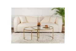 Soffbordset Rikiya Guld Transparent