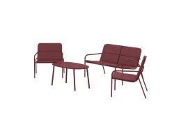 Soffgrupp Fourni 2-sits Soffa + 2 Fåtöljer med bord Utomhus