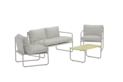 Soffgrupp Thassos 2-sits Soffa + 2 Fåtöljer med bord Utomhus