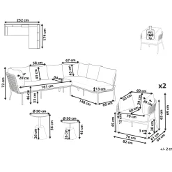 Soffgrupp utomhus 7-Sits Robella med Bord