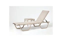 Solstol och sidobordsset (2 delar) Azoula Beige