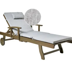 Solstol utomhus med Dyna Amantea Premium II Akaciaträ