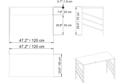 Sotinge Skrivbord 120 cm