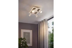 Spotlight Eglo Sarria Kvadrat Vit, Krom