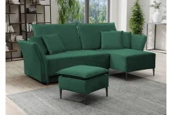 Staffin 3-sits Hörnbäddsoffa Dark green