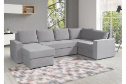Staffin 4-sits Hörnbäddsoffa Ljusgrå
