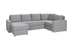 Staffin 4-sits Hörnbäddsoffa Ljusgrå