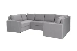 Staffin 4-sits Hörnbäddsoffa Light grey/Dark grey