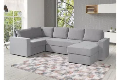 Staffin 4-sits Hörnbäddsoffa Ljusgrå