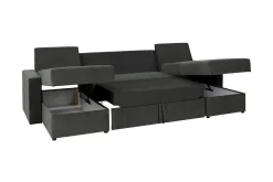 Staffin 4-sits Hörnbäddsoffa Ljusgrå