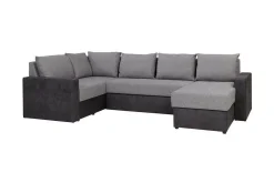 Staffin 4-sits Hörnbäddsoffa Ljusgrå