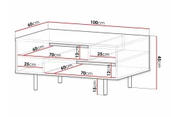 Staffin Soffbord 60 cm