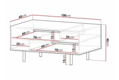 Staffin Soffbord 60 cm