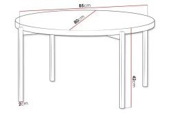Staffin Soffbord Black