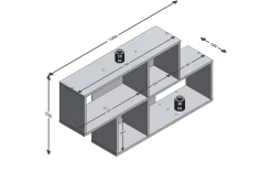 Stanthorne Vägghylla 100 cm