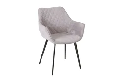 Stol Naomi 61x605xh47/84 cm Grått Tyg